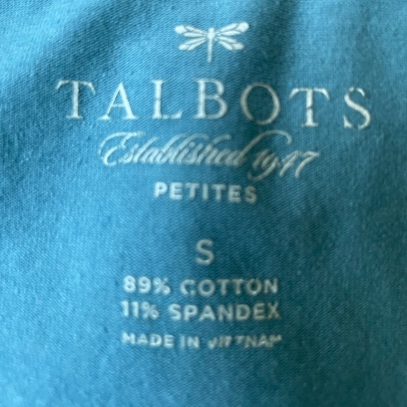 Petite Talbots Cotton Sweater Set Blue - Picture 6 of 8